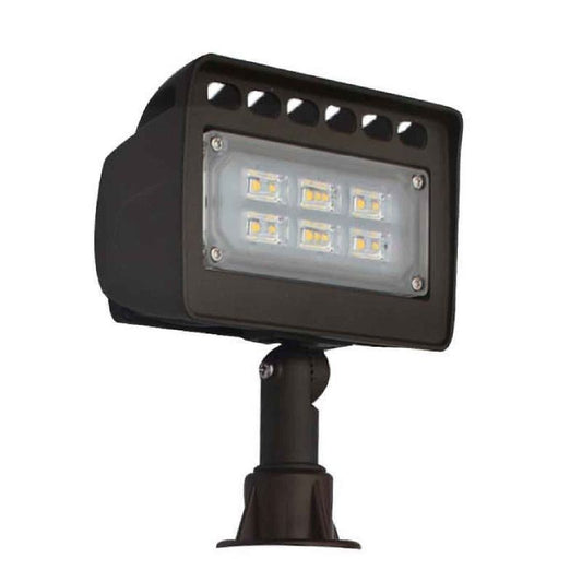 Westgate 12-Volt AC (AC/DC On 6W&12W) Integrated LED Wall Wash Lights, Outdoor Lighting, 6W, 500 Lumens, 5000K, Bronze Finish