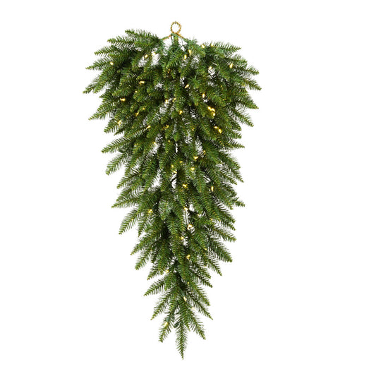 Vickerman 48" Camdon Fir Artificial Christmas Teardrop Warm White LED Mini Lights