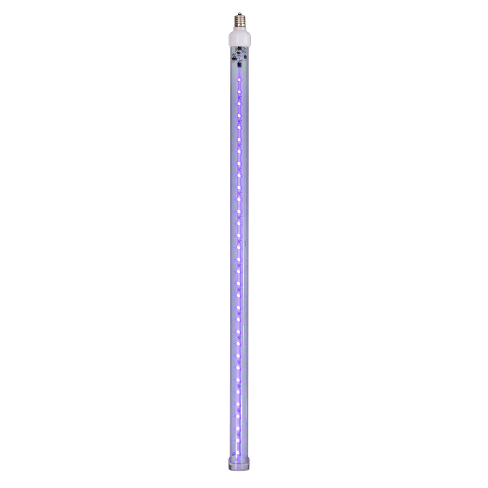 Vickerman 5 Pack of 24" Purple LED SnowFall Tube Bulb C9-E17 Nickel Base.