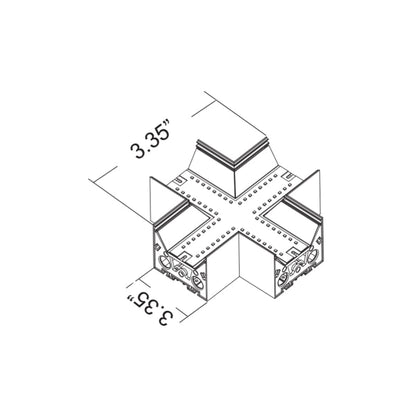 Westgate SCX 4In Linear X Section 30K/35K/40K/50K, Commercial Indoor Lighting, , MCT, White Finish, 0~10V Dimmable