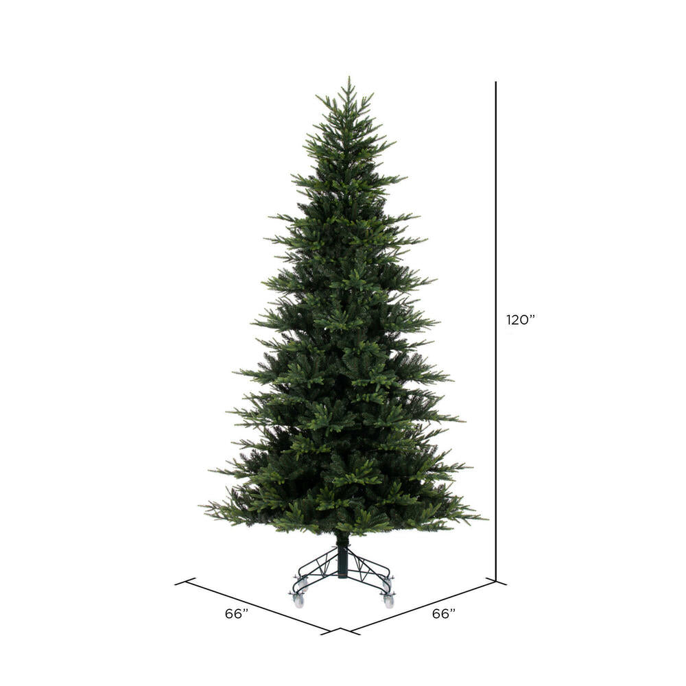 Vickerman 10' x 66" Vermont Fraser Fir Artificial Unlit Christmas Tree.