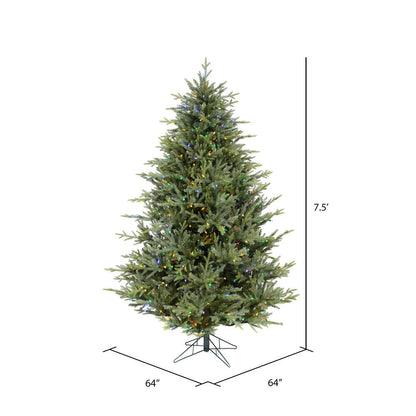 Vickerman 7.5' Itasca Fraser Artificial Christmas Tree 750  Dura-Lit® Multi-Colored LED Lights