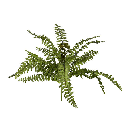 Vickerman 17" Artificial Green Boston Fern Bush.