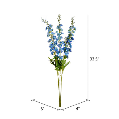 Vickerman 33.5" Artificial Blue Wild Lupine Spray. Includes 3 sprays per pack.