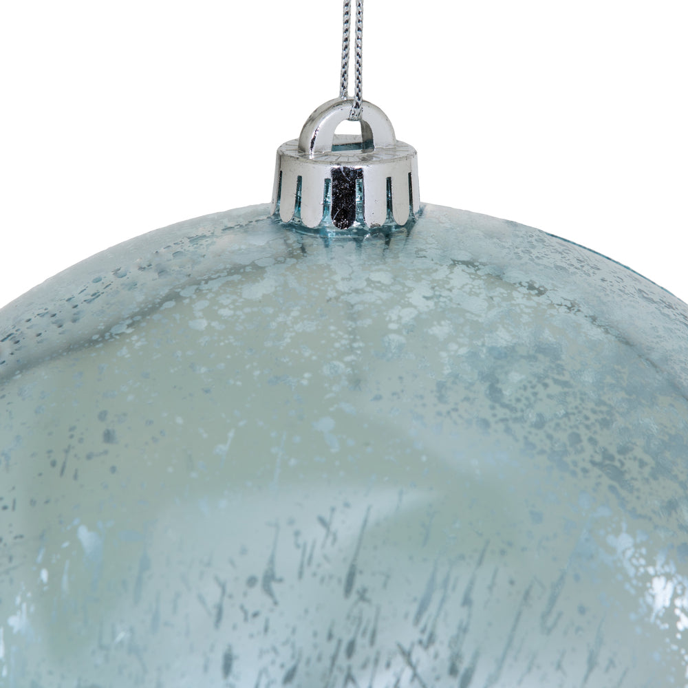 Vickerman 8" Baby Blue Shiny Mercury Ball Ornament