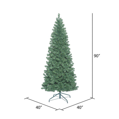 Vickerman 7.5' Oregon Fir Slim Artificial Christmas Tree Unlit