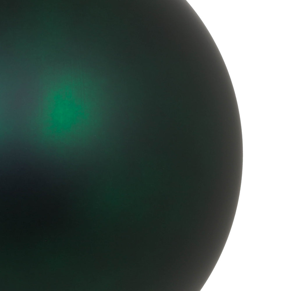 Vickerman 12" Midnight Green Matte Ball Ornament