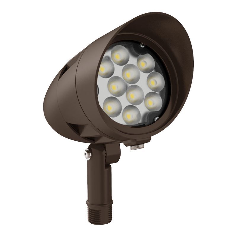 Westgate X-Gen Bullet 120-277V 15W 50K 60-Degree, Bronze, Outdoor Lighting, 15W, 1800 Lumens, 5000K, Bronze Finish, 0-10V