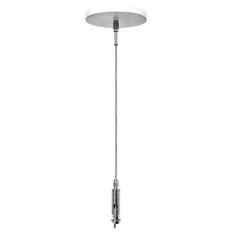 Westgate Adj. 6Ft 1/16In Single Susp. Set 2In Mini Canopy, Keyhole End, Non-Power Side, Commercial Indoor Lighting