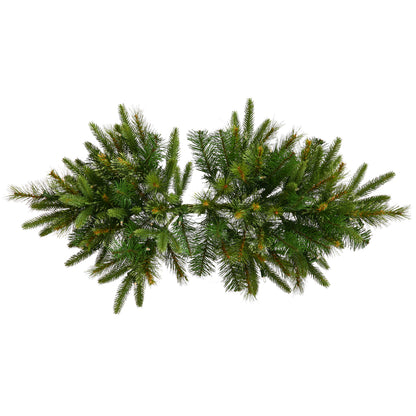 Vickerman 36" Cashmere Pine Artificial Christmas Swag Unlit