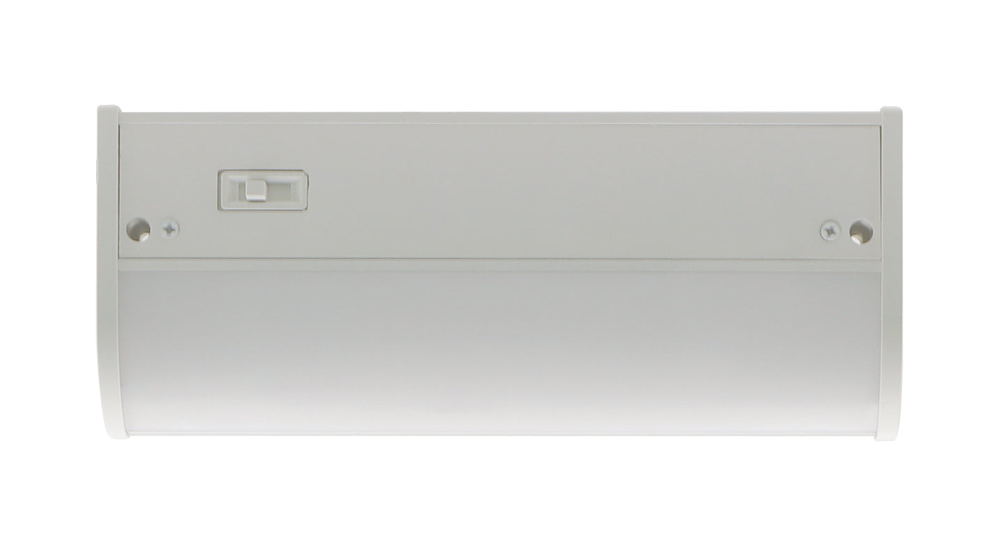 ASD Lighting LED Under Cabinet Bullnose 24" 12W 120V Dimmable CCT Selectable 3000/4000/5000K Hardwired, On/Off Switch, White ETL Energy Star