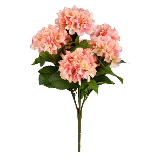 Vickerman 21" Artificial Pink Hydrangea Bush.