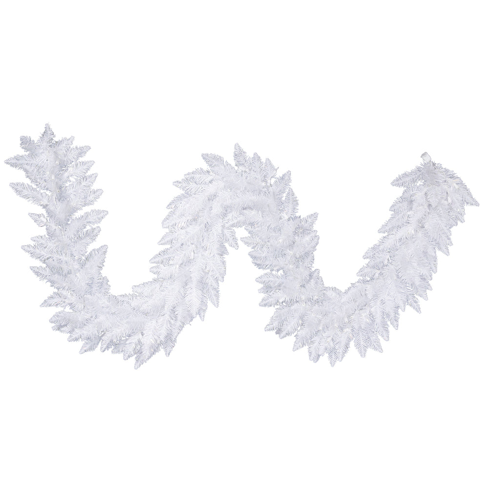 Vickerman 9' Sparkle White Spruce Artificial Christmas Garland Unlit