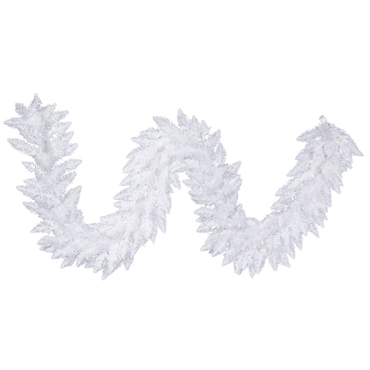 Vickerman 9' Sparkle White Spruce Artificial Christmas Garland Unlit