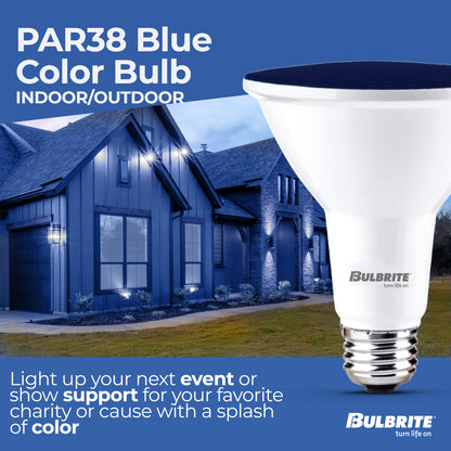 Bulbrite 772505 90-Watt Equivalent, Pink Color PAR38 Weatherproof Outdoor E26 Medium Base Flood LED Light Bulb