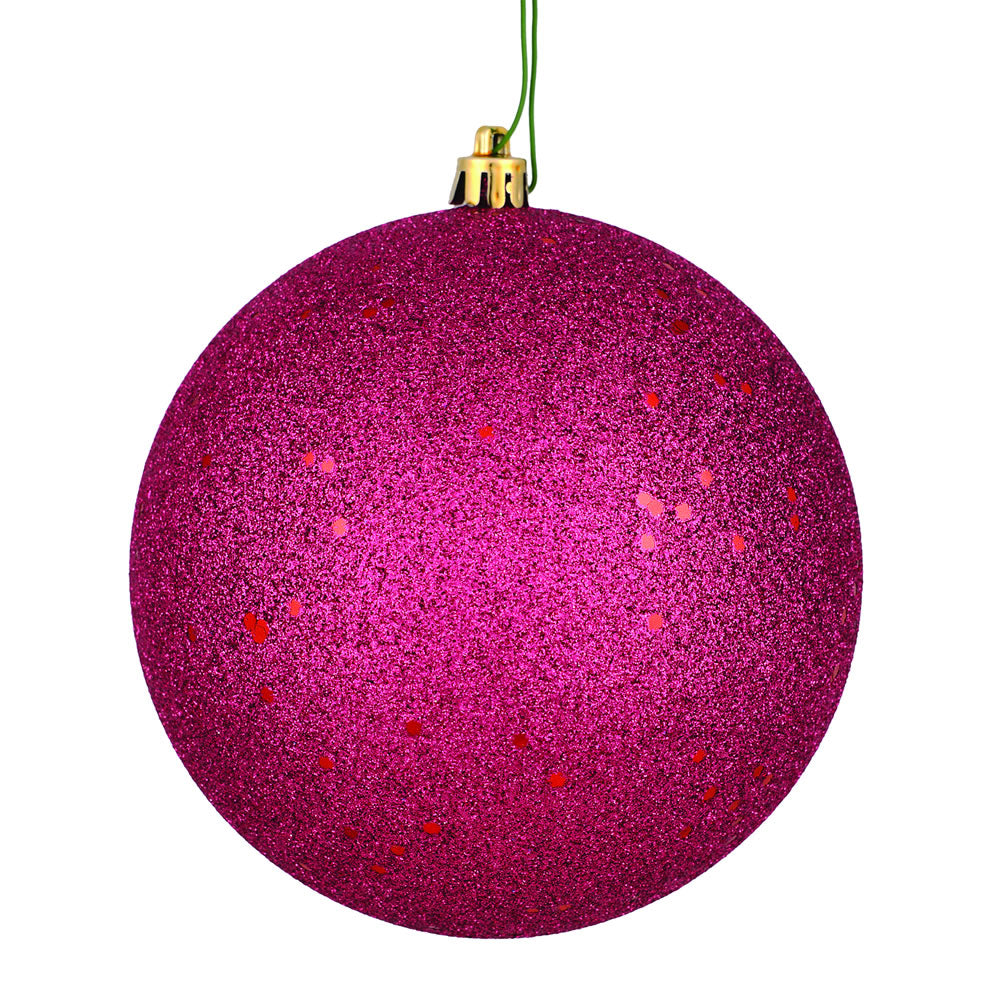 Vickerman 12" Berry Red Sequin Ball Ornament