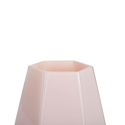 Vickerman 8.6" Almondine Hexagon Glass Vase