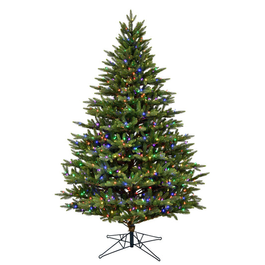 Vickerman 6.5' x 51" Douglas Fir Artificial Christmas Tree Multi-colored Dura-Lit LED lights