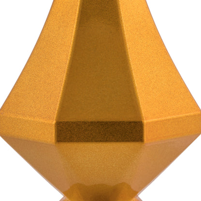 Vickerman 8" Antique Gold Candy Finish Diamond Finial Ornament Pack of 2