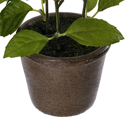 Vickerman 7" Artificial Green Potted Plant Assortment Set of 3
