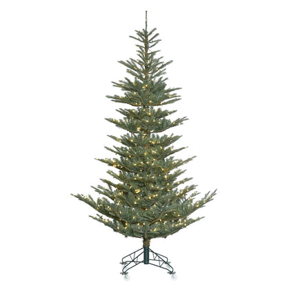 Vickerman 7.5' Alberta Blue Spruce Artificial Christmas Tree Warm White Dura-lit LED Lights