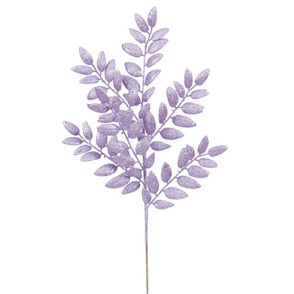 Vickerman 22" Purple Glitter Honey Locust Artificial Christmas Spray. Includes 6 sprays per pack.