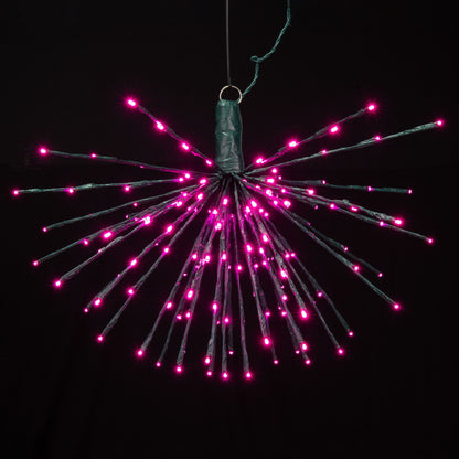 Vickerman 160Lt x 24" Green Starburst Purple 5mm LED Lights.