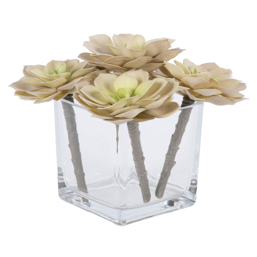Vickerman 5" Artificial Succulent Pick Set of 4