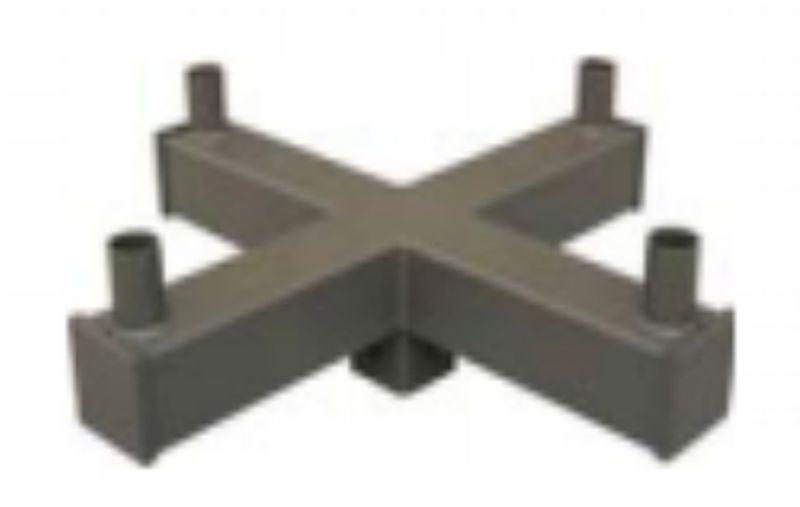 Westgate 4" 90 Degree Quad SQ Vert. Tenon - Bronze, Outdoor Lighting, Bronze Finish