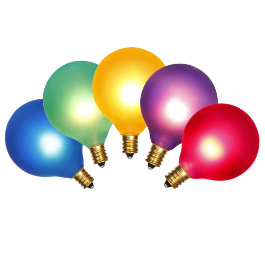 Vickerman Frosted White G50 Replacement Bulb 5 per Box