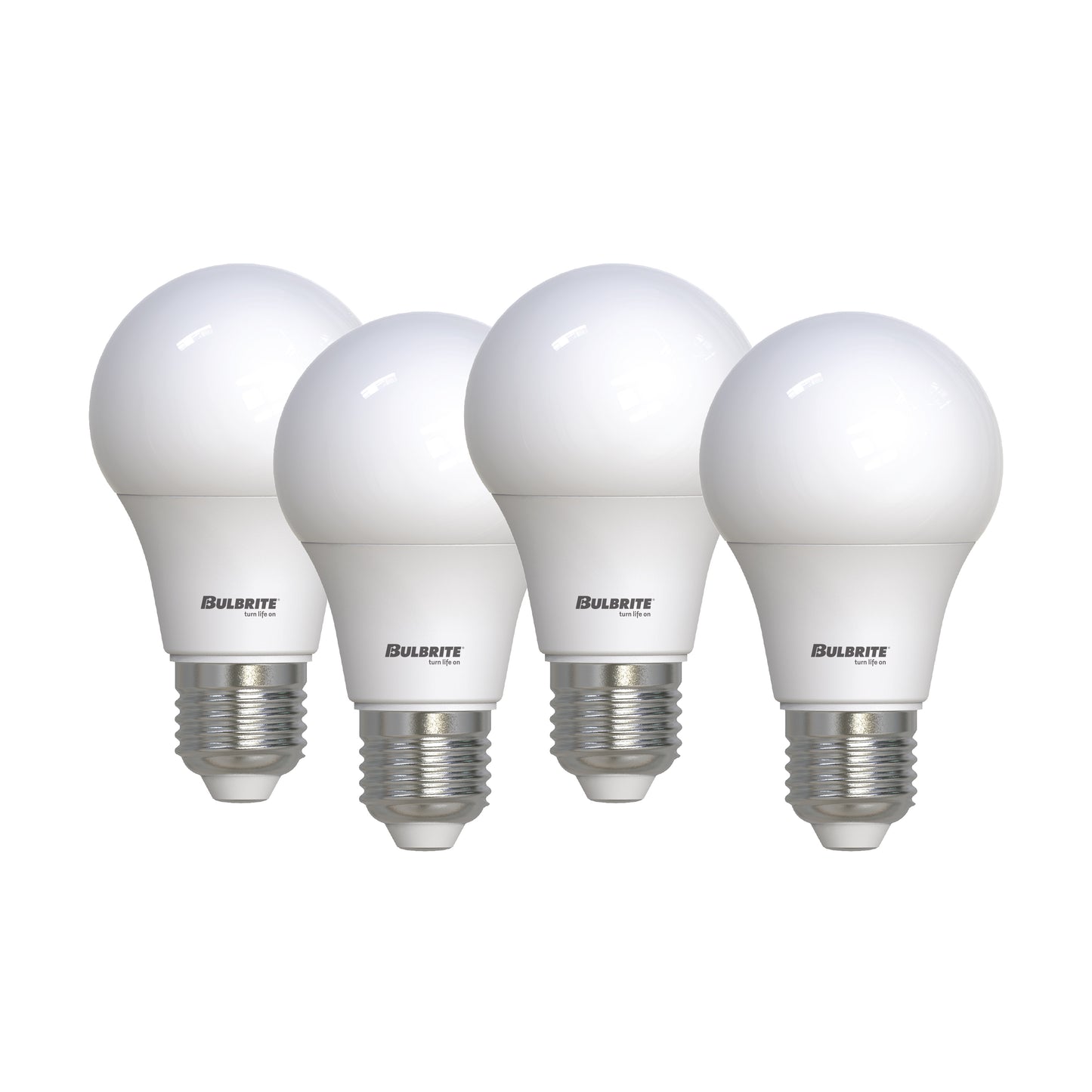 Bulbrite 774247 8.5W LED A19 60W EQUIV BASICS NON-DIMMABLE 2700K E26 120V - 4PK