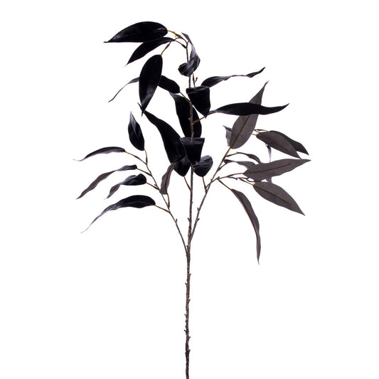 Vickerman 45" Black Artificial Eucalyptus Leaf Spray 2 per bag