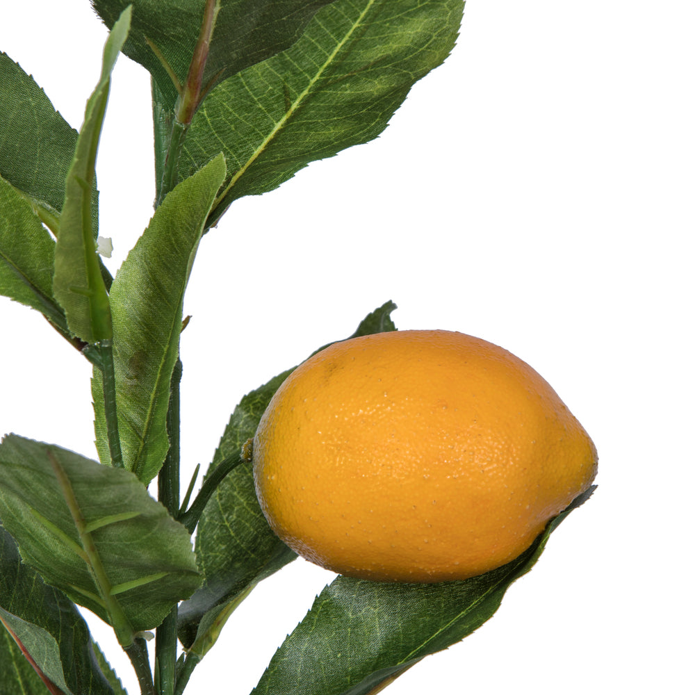Vickerman 60" Artificial Lemon Branch with leaves and lemons.