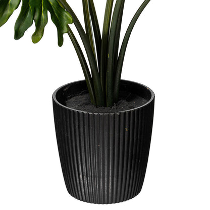 Vickerman 25" Artificial Potted Grand Philodendron Bush.