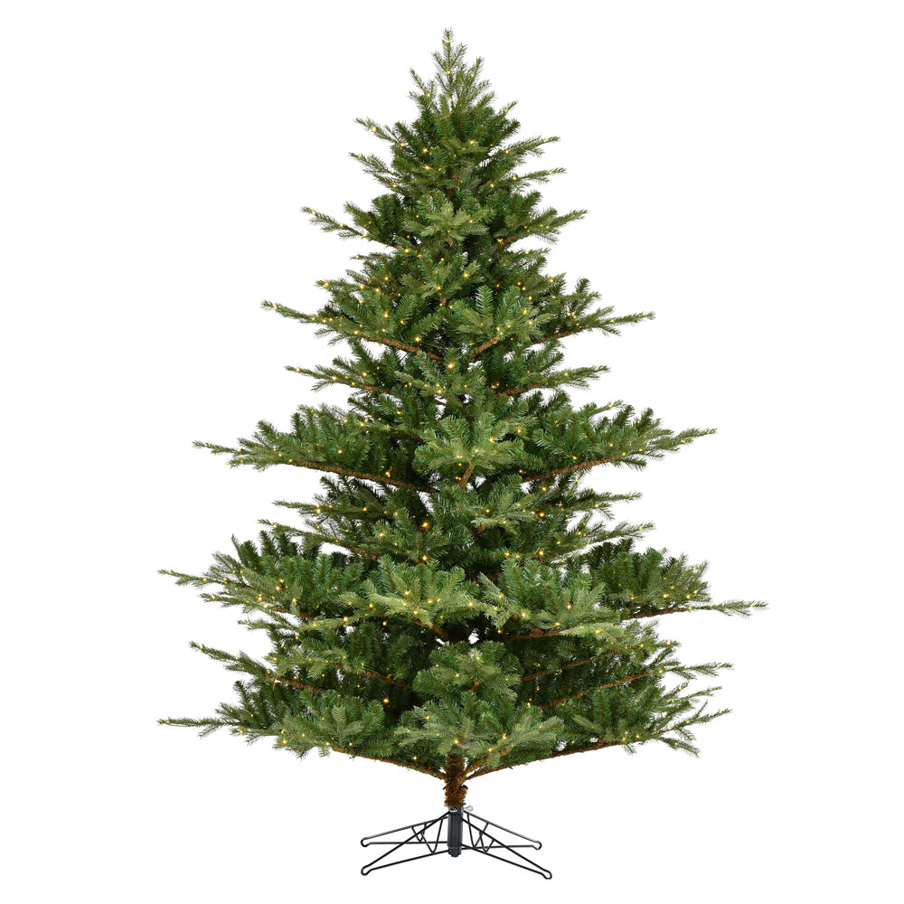 Vickerman 7.5' x 67" Sherwood Fir Artificial Christmas Tree with Warm White LED Lights