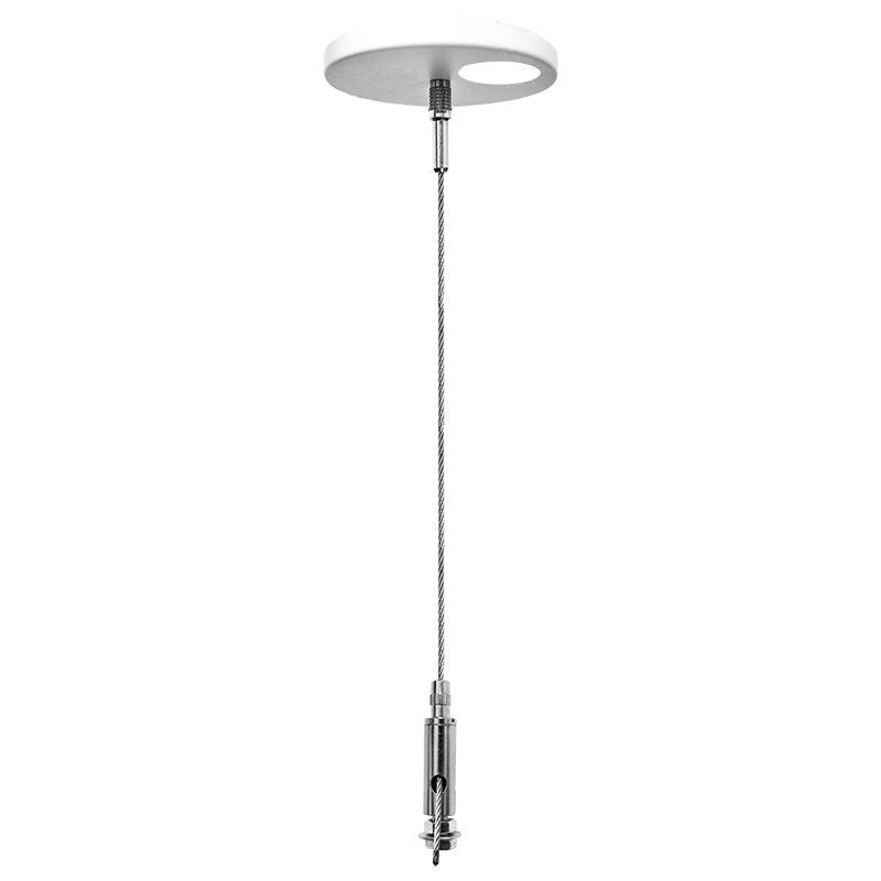 Westgate Adj. 6Ft 1/16In Single Susp. Set 2In Mini Canopy, Keyhole End, Power Side W/ SJTW18/5 Cord, Commercial Indoor Lighting