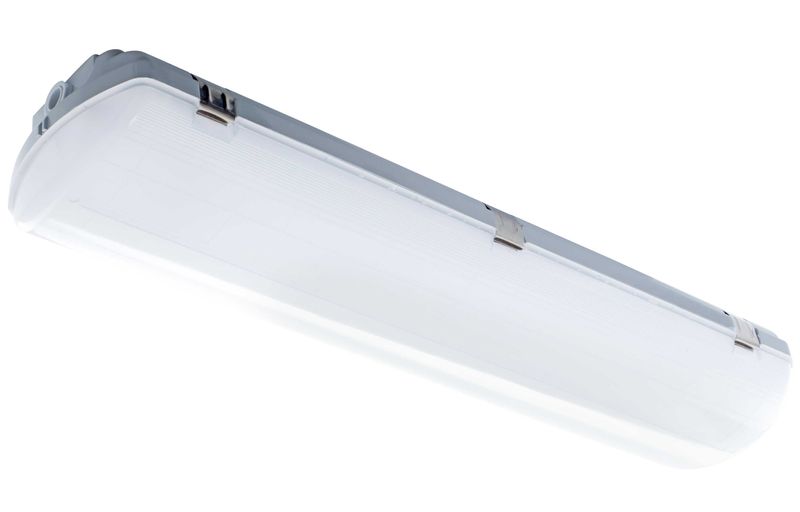 Westgate LED Linear Vapor Light, Industrial Lighting, 25W, 3125 Lumens, 5000K, White Finish, 0~10V Dimmable