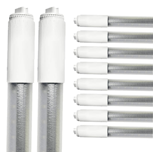 Damar- 5Ft T8 LED Tube Light Bulb Type B Bypass Single End 26W 3650 Lumens 6500K Daylight R17D Base with Rotating Ends 120-277VAC Pack of 10- Fluorescent Replacement for Garage Workshop Warehouse