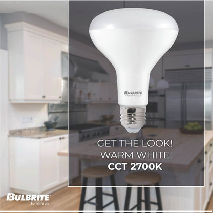 Bulbrite 772858 LED Filament 11 Watt Dimmable BR30 Light Bulb with Frost Glass Finish and Medium (E26) Base - 2700K (Warm White Light), 1000 Lumens