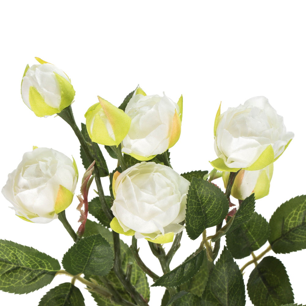 Vickerman 20.5'' Artificial Tea Rose Spray. Includes 3 sprays per pack.