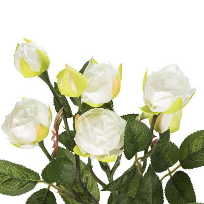 Vickerman 20.5'' Artificial Tea Rose Spray. Includes 3 sprays per pack.