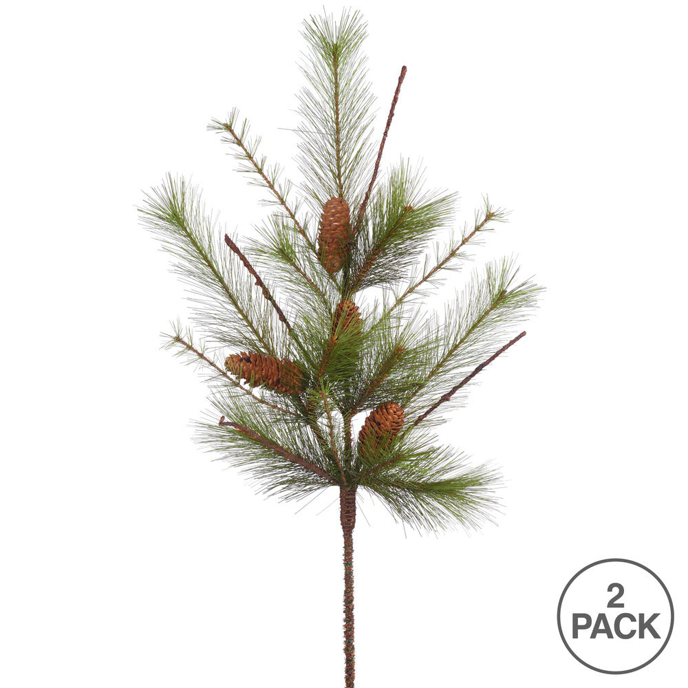 Vickerman 30" Mix Mountain Pine Artificial Christmas Spray. Includes 2 sprays per pack.