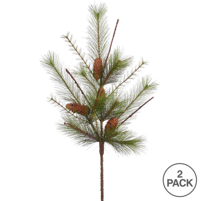 Vickerman 30" Mix Mountain Pine Artificial Christmas Spray. Includes 2 sprays per pack.