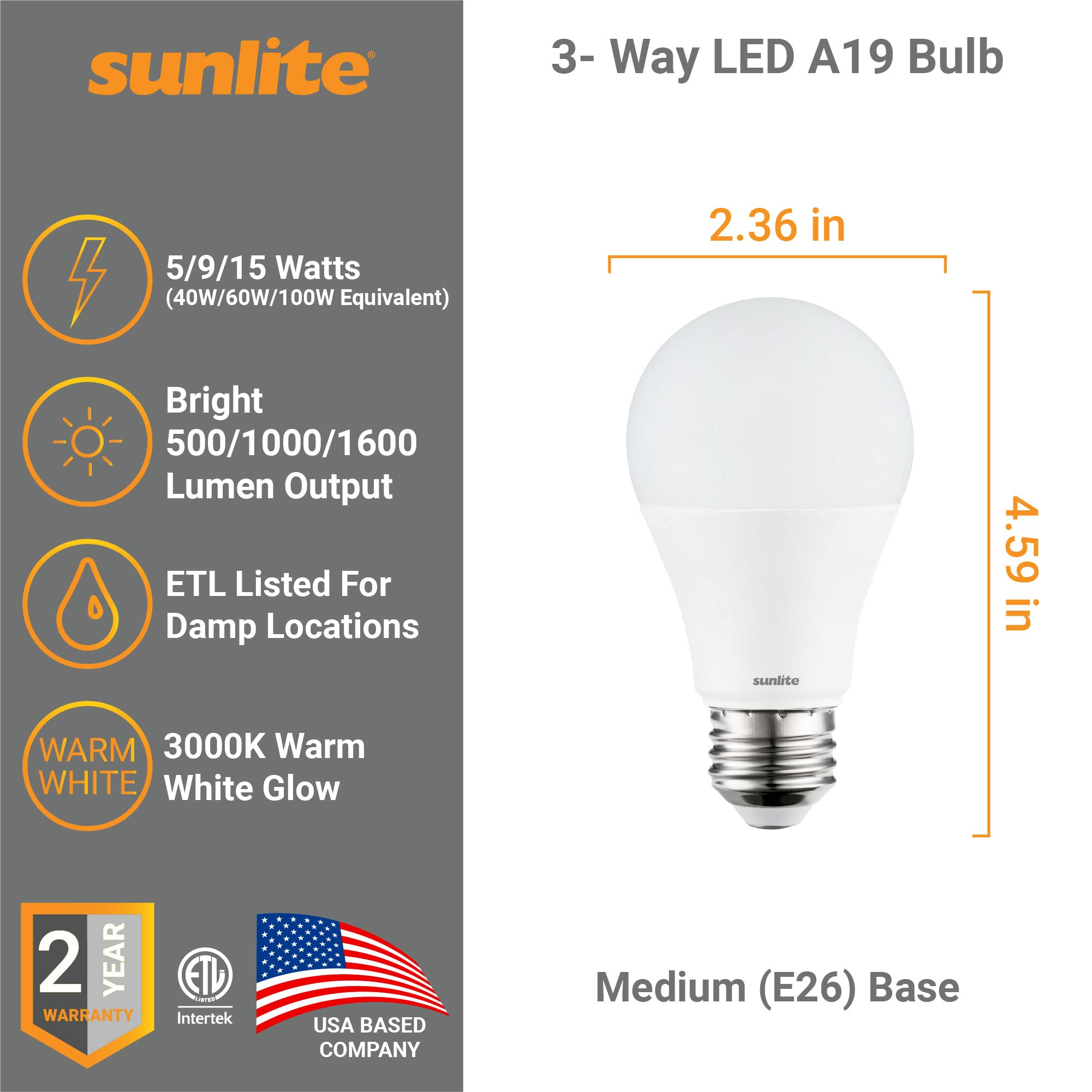 Sunlite 70323 LED Light Bulb - Thumbnail 3