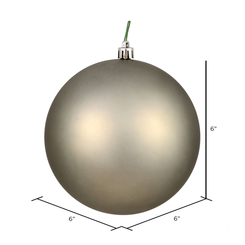Vickerman 6" Wrought Iron Matte Ball Ornament 4 per Bag