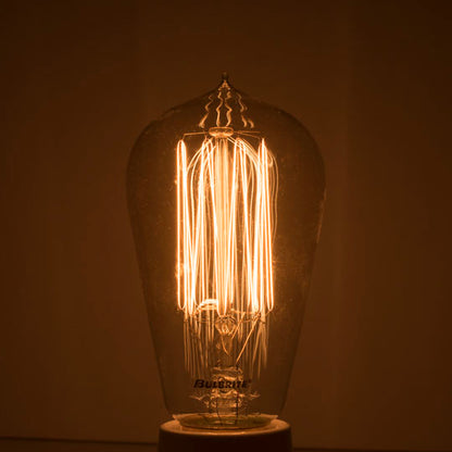 Bulbrite NOS60-1910 60 Watt Incandescent Nostalgic 1910 Thread A19, Medium Base, Antique Finish