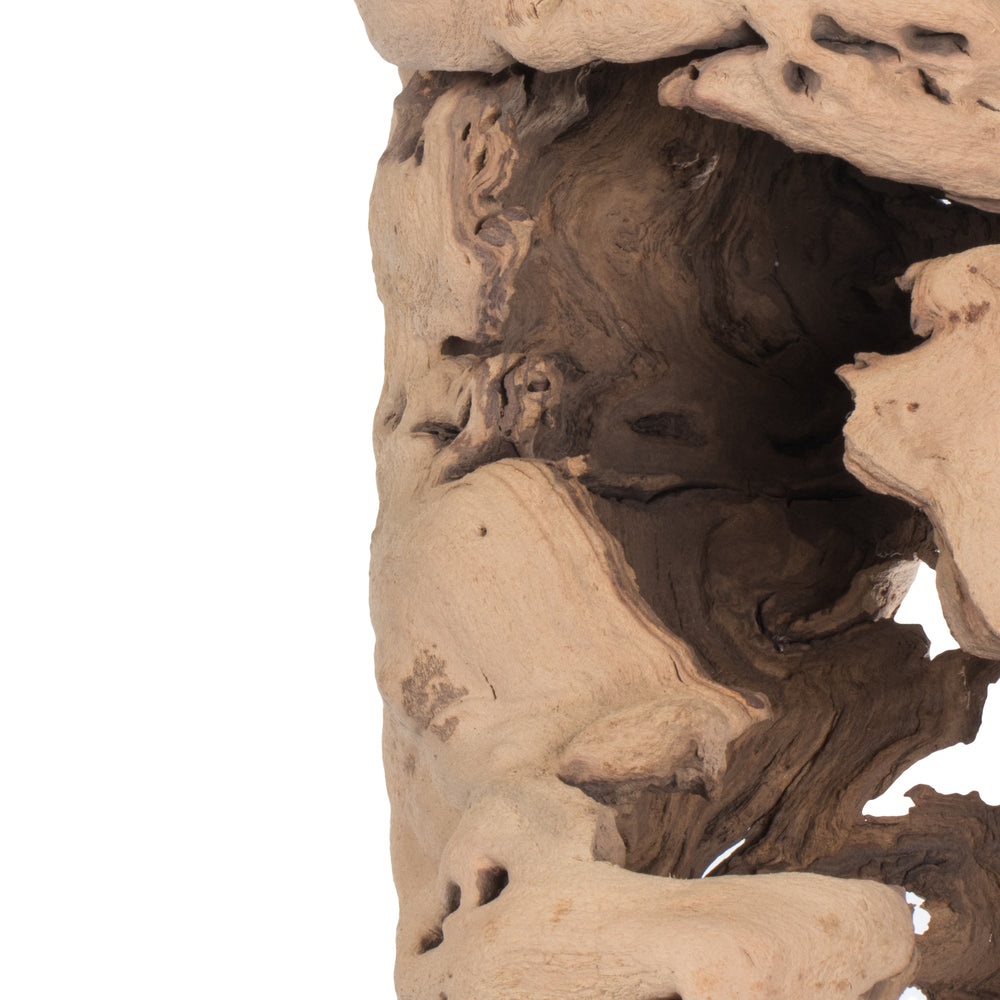 Vickerman 20-24" Split Grapewood Urns Sand Blasted Dried