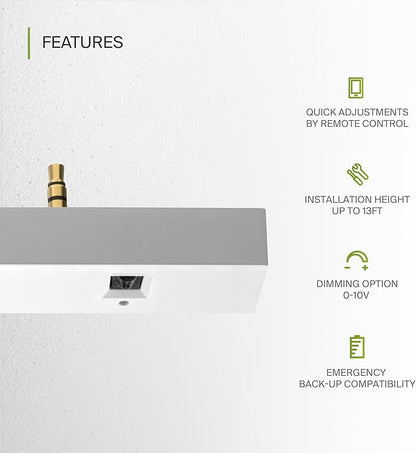 ASD Lighting Microwave motion sensor audio-jack dim 0-10V RC White