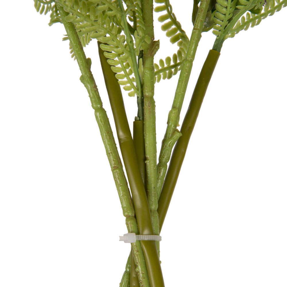 Vickerman 14" Blackberry Purple Artificial Wild Berry and Green Fern Bundle 2 per bag.