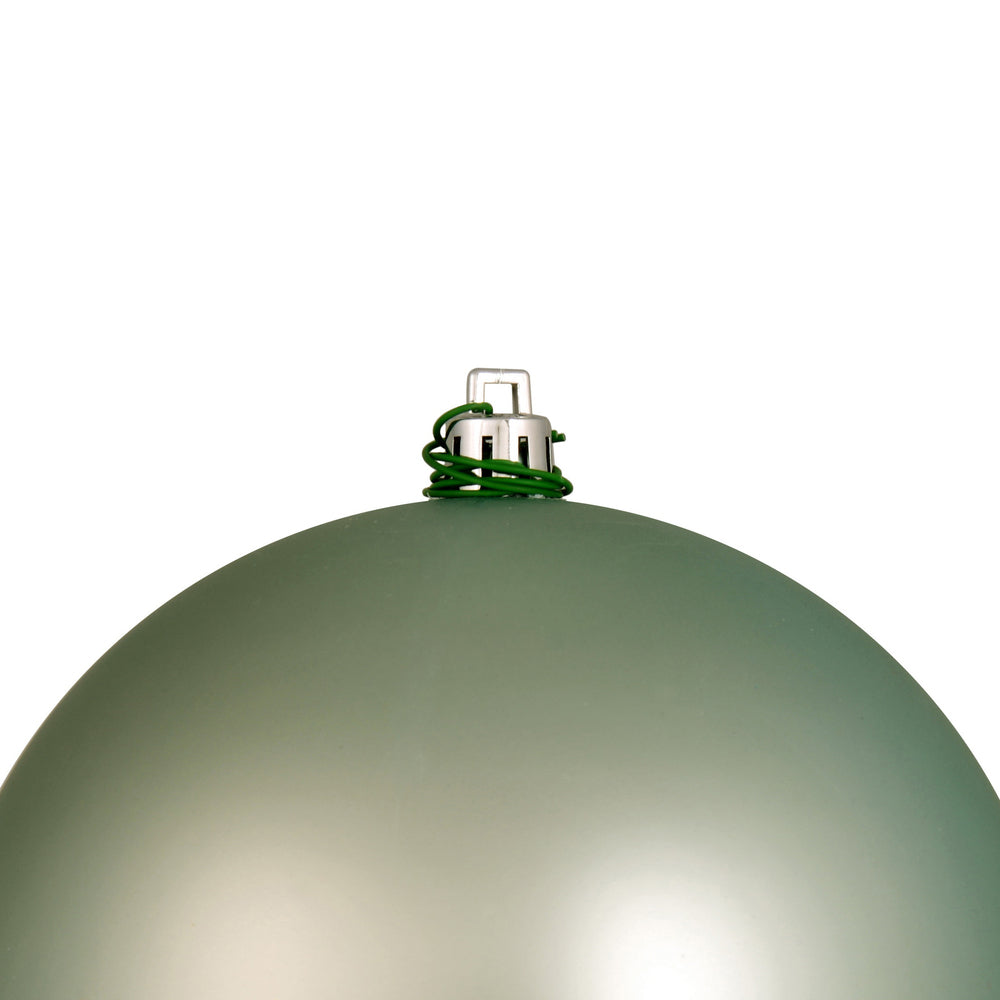 Vickerman 4" Frosty Mint Matte Ball Ornament 6 per Bag